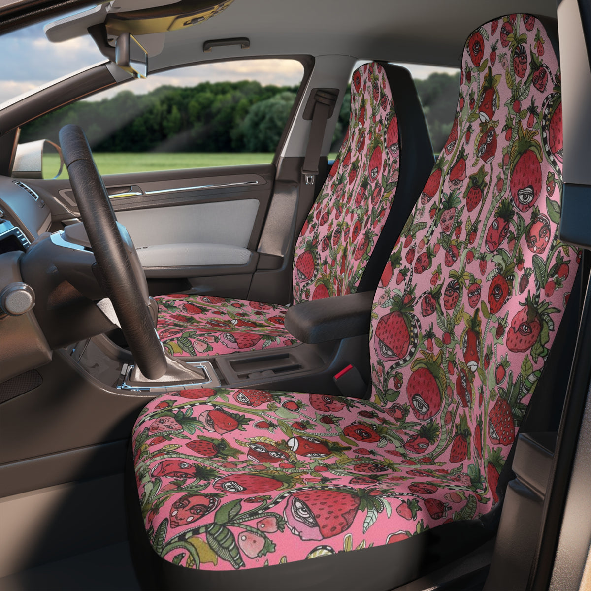 Pink Floral Flowers Car retailer Back Seat Pet Covers, Backseat Seat Covers, Seat Protector, Car Accessories, Abstract Art