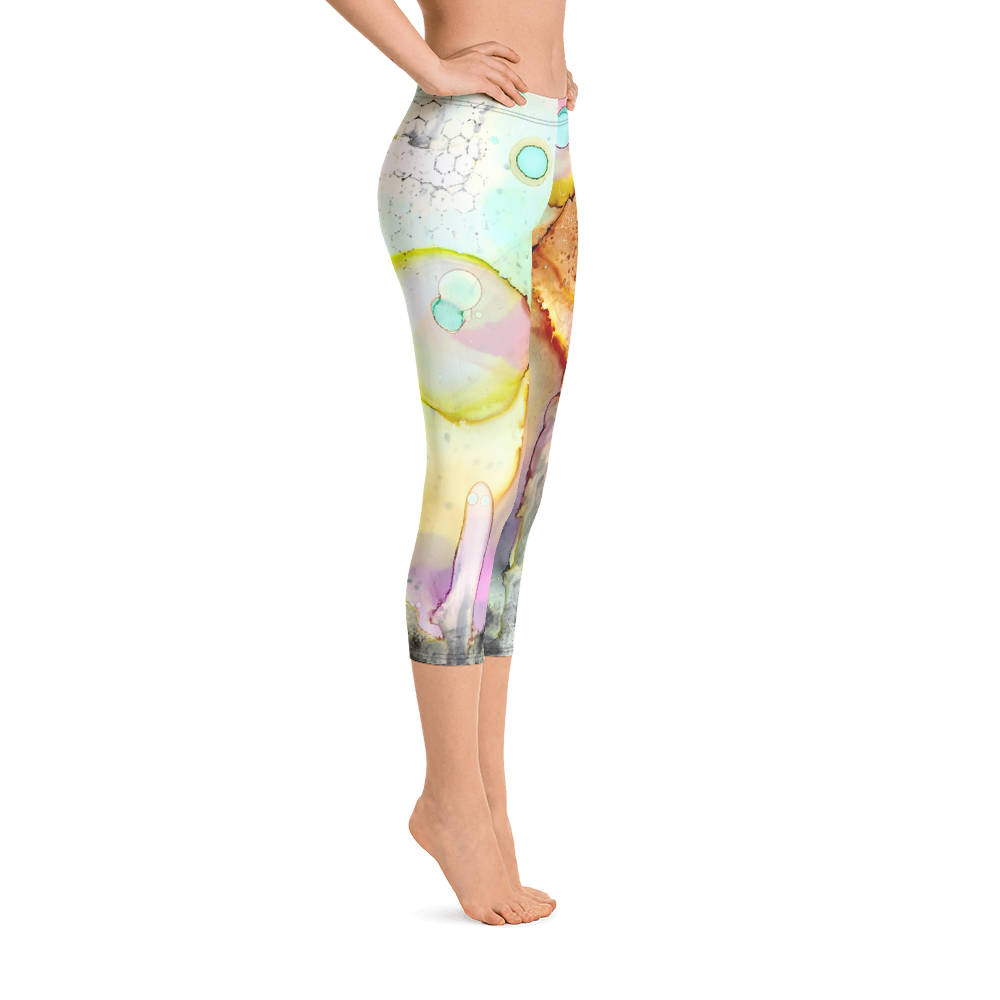 Abstract Workout Leggings 'Over the Rainbow' - Sincerely Joy